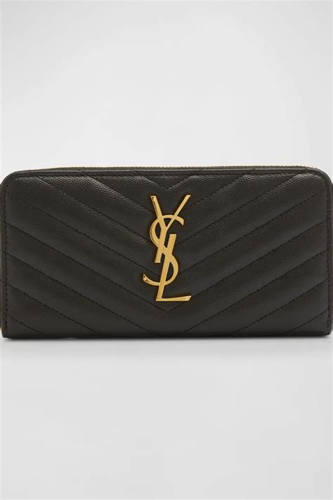 ysl monogram zip around wallet review|ysl wallet woman.